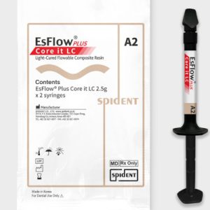 Текучий матеріал світлової полімеризації EsFlow Plus Core It LC (ИсФлоу Плюс Коре-іт ЛС) 2.5г х 2шпр, А2